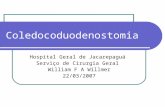 Coledocoduodenostomia Hospital Geral de Jacarepaguá Serviço de Cirurgia Geral William F A Willmer 22/03/2007.