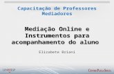 Mediação Online e Instrumentos para acompanhamento do aluno Elizabete Briani Capacitação de Professores Mediadores.