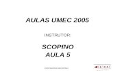 INSTRUTOR SCOPINO AULAS UMEC 2005 INSTRUTOR: SCOPINO AULA 5.