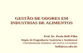 GESTÃO DE ODORES EM INDUSTRIAS DE ALIMENTOS Prof. Dr. Paulo Belli Filho Depto de Engenharia Sanitária e Ambiental UNIVERSIDADE FEDERAL DE SANTA CATARINA.
