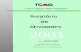 José Ferraz da Silva Conselheiro Presidente RelatóriodeAtividades Tribunal de Contas do Estado de Minas Gerais 2001 4º TRIMESTRE.