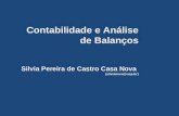 Contabilidade e Análise de Balanços Silvia Pereira de Castro Casa Nova (silvianova@usp.br)