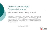 Defesa de Estágio Supervisionado por Marcos Paulo Nery e Silva Estágio realizado na sede da Prefeitura Municipal de Lagoa Dourada no período de 28 de agosto.