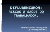 Afrânio Gomes Pinto Júnior GEX-Petrópolis/INSS. Diflubenzuron: Usos autorizados ANVISA: Agricultura: Inseticida / acaricida, para aplicação foliar em.