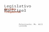 Palestrante: Ms. Will Lacerda Dúvidas Frequentes Legislativo Municipal.