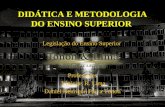 DIDÁTICA E METODOLOGIA DO ENSINO SUPERIOR Legislação do Ensino Superior Professores Vinicius R. Lima Daniel Henrique Paiva Tonon.