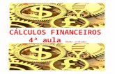 CÁLCULOS FINANCEIROS 4ª aula MATA07 27/08/2012. DESCONTOS As operações de desconto bancário são uma das formas mais tradicionais de financiamento do capital.