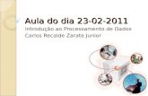 Aula do dia 23-02-2011 Introdução ao Processamento de Dados Carlos Recalde Zarate Junior.