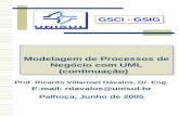 GSCI - GSIG GSCI - GSIG Prof. Ricardo Villarroel Dávalos, Dr. Eng. E-mail: rdavalos@unisul.br Palhoça, Junho de 2005 Modelagem de Processos de Negócio.