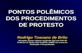 PONTOS POLÊMICOS DOS PROCEDIMENTOS DE PROTESTO Rodrigo Toscano de Brito Advogado. Doutor e Mestre em Direito Civil pela PUC-SP Professor de Direito Civil.