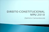 Dalmiro Camanducaia. NOÇÕES DE DIREITO CONSTITUCIONAL. 1 Constituição da República Federativa do Brasil de 1988,Emendas Constitucionais e Emendas Constitucionais.