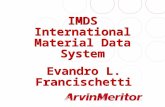 IMDS International Material Data System Evandro L. Francischetti.