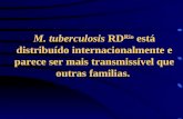 M. tuberculosis RD Rio está distribuído internacionalmente e parece ser mais transmissível que outras familias.
