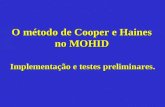 O método de Cooper e Haines no MOHID Implementação e testes preliminares.