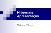 Hibernate Apresentação Sidney Vilaça. Tópicos Conceitos básicos: banco de dados(b.d), orientação a objetos(o.o.)... Persistência de dados e persistência.