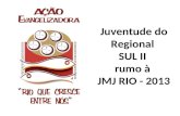 Juventude do Regional SUL II rumo à JMJ RIO - 2013.