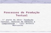 Processos de Produção Textual 1ª parte da obra– Produção Textual, Análise de Gêneros e Compreensão - Luiz Antônio Marcuschi