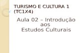 TURISMO E CULTURA 1 (TC1X4) Aula 02 – Introdução aos Estudos Culturais.