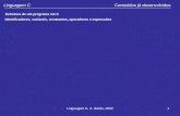 Linguagem C, A. Barão, 20021 Linguagem C Conteúdos já desenvolvidos Estrutura de um programa em C Identificadores, variáveis, constantes, operadores e.