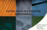 PATOLOGIA DA PAREDE ABDOMINAL Salomé Cardoso Sandra Pereira Sara Beça Vânia Ribeiro.