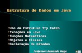 Estrutura de Dados em Java Uso da Estrutura Try Catch Uso da Estrutura Try Catch Exceções em Java Exceções em Java Funções Matemáticas Funções Matemáticas.