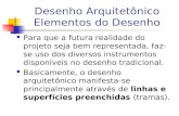 Desenho Arquitetônico Elementos do Desenho Para que a futura realidade do projeto seja bem representada, faz-se uso dos diversos instrumentos disponíveis.