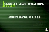 CURSO DE LINUX EDUCACIONAL AMBIENTE GRÁFICO DO L.E 3.0.