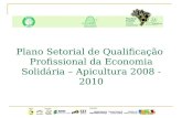 Plano Setorial de Qualificação Profissional da Economia Solidária – Apicultura 2008 -2010.