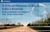 A visão da Petrobras no Etanol, H-Bio e Biodiesel Potencialidades de Negócios Ger. Sillas Oliva Filho.