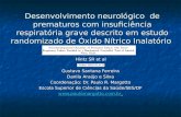Desenvolvimento neurológico de prematuros com insuficiência respiratória grave descrito em estudo randomizado de Óxido Nítrico Inalatório Gustavo Santana.