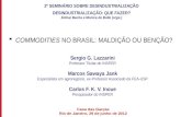 Para incluir informações no rodapé do slide, acesse: EXIBIR->MESTRE->SLIDE MESTRE COMMODITIES NO BRASIL: MALDIÇÃO OU BENÇÃO? Sergio G. Lazzarini Professor.