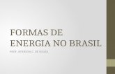 FORMAS DE ENERGIA NO BRASIL PROF. JEFERSON C. DE SOUZA.