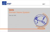 DNS - Domain Name System 1998 - RNPDNS Domain Name System Maio de 1998.