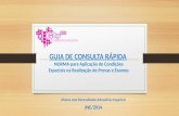GUIA DE CONSULTA RÁPIDA NORMA para Aplicação de Condições Especiais na Realização de Provas e Exames Alunos com Necessidades Educativas Especiais JNE/2014.
