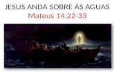 Mateus 14.22-33 JESUS ANDA SOBRE ÁS AGUAS Mateus 14.22-33.