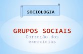 SOCIOLOGIA. 1 – O conceito de grupo vem da matemática, que o define como a reunião de elementos que têm pelo menos um aspecto em comum, chamado de Propriedade.