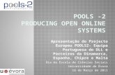 Apresentação do Projecto Europeu POOLS2- Equipa Portuguesa do DLL e Parceiros da Dinamarca, Espanha, Chipre e Malta Dia da Escola de Ciências Sociais Universidade.