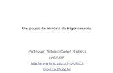 Um pouco de história da trigonometria Professor: Antonio Carlos Brolezzi IME/USP brolezzi brolezzi@usp.br.