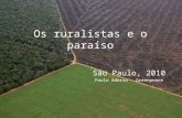 Os ruralistas e o paraíso São Paulo, 2010 Paulo Adario - Greenpeace.