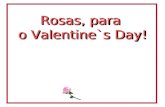 Rosas, para o Valentine`s Day! Rosas, para o Valentine`s Day!