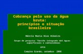 Cobrança pelo uso da água bruta: princípios e situação brasileira Márcia Maria Rios Ribeiro Grupo de pesquisa Gestão integrada das águas superficiais.