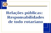 Relações públicas: Responsabilidades de todo rotariano.