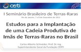 I Seminário Brasileiro de Terras-Raras Rio de Janeiro, 7 e 8 de Dezembro de 2011 Estudos para a Implantação de uma Cadeia Produtiva de Imãs de Terras-Raras.