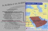 A Arábia e os árabes A península Arábica: Interior: Desertos, dunas e oásis *Habitado pelos beduínos (grupos que andavam armados pelo deserto, controlando.