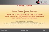 CRUSE GmbH Cruse Repro Decor Scanner & Novo SD – Surface Detecting (3D Scan) para capturar informação de profundidade nas superficies escaneadas para a.