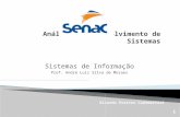 Sistemas de Informação Prof. André Luiz Silva de Moraes Ricardo Prestes Cademartori 1.