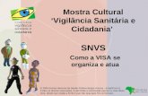 Mostra Cultural Vigilância Sanitária e Cidadania Como a VISA se organiza e atua SNVS © 2006 Escola Nacional de Saúde Pública Sergio Arouca – Ensp/Fiocruz.