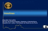 Insulinas Davide Carvalho Serviço de Endocrinologia, Diabetes e Metabolismo Hospital de S. João / Faculdade de Medicina do Porto.