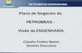Plano de Negócios da PETROBRAS - Visão da ENGENHARIA PETROBRAS/ ENGENHARIA Claudio Fontes Nunes Gerente Executivo.