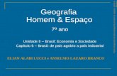 Geografia Homem & Espaço 7º ano Unidade II – Brasil: Economia e Sociedade Capítulo 5 – Brasil: de país agrário a país industrial ELIAN ALABI LUCCI e ANSELMO.